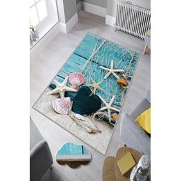 Käytävämatto Linento HMNT796, sininen, eri kokoja