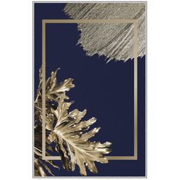 Matto Linento HMNT884, 100x200cm, sininen/kulta
