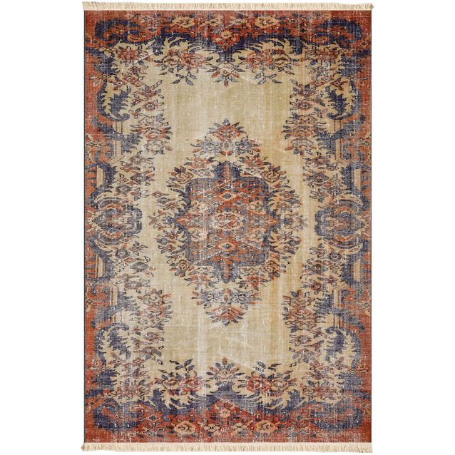Matto Linento 194 100x300cm beige/punainen