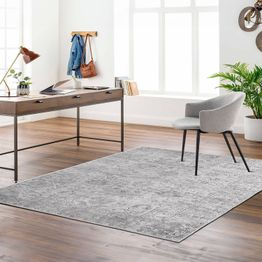 Matto Linento Kece-Fr09, harmaa/beige, eri kokoja