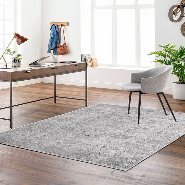 Matto Linento Kece-Fr09, harmaa/beige, eri kokoja