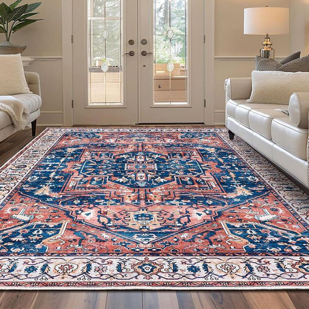 Käytävämatto Linento Kece-Fr118, 80x150cm, sininen