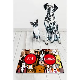 Koiran ruokailualusta Linento Dog's Bowl, monivärinen