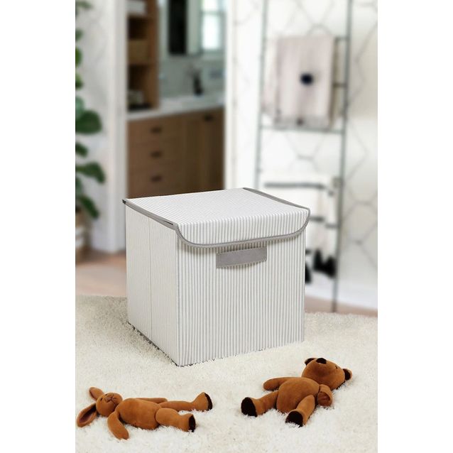 Säilytyslaatikko Linento YLC420, 30x30x30cm, harmaa