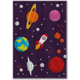 Lastenhuoneen matto Linento Hem Astra 120x180cm violetti