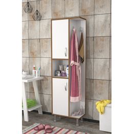 Kylpyhuoneen kaappi Linento Furniture Grand, 48x160cm, valkoinen