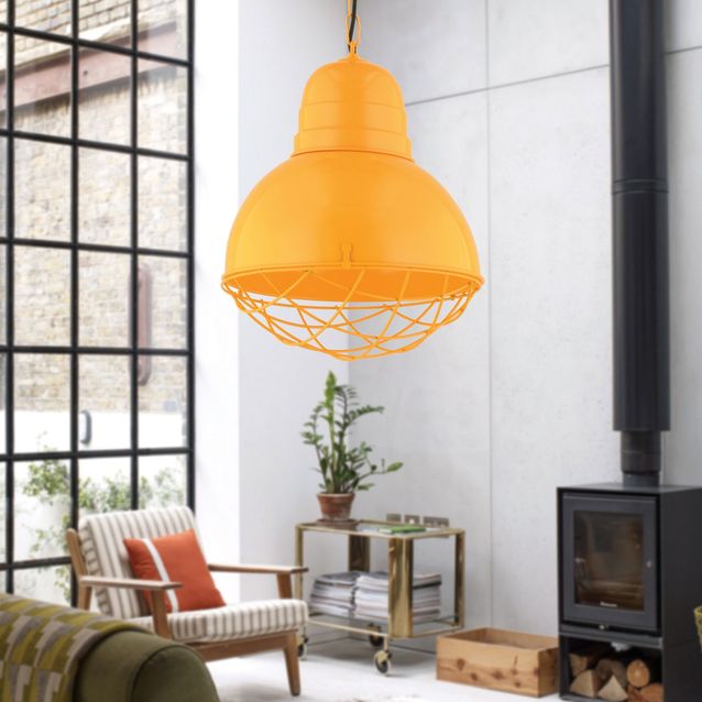 Riippuvalaisin Linento Lighting RT-24, Ø30cm, E27, max. 40W, IP20, keltainen