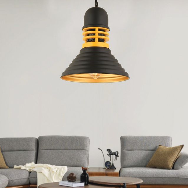 Riippuvalaisin Linento Lighting RT-33, Ø30cm, E27, max. 40W, IP20, musta