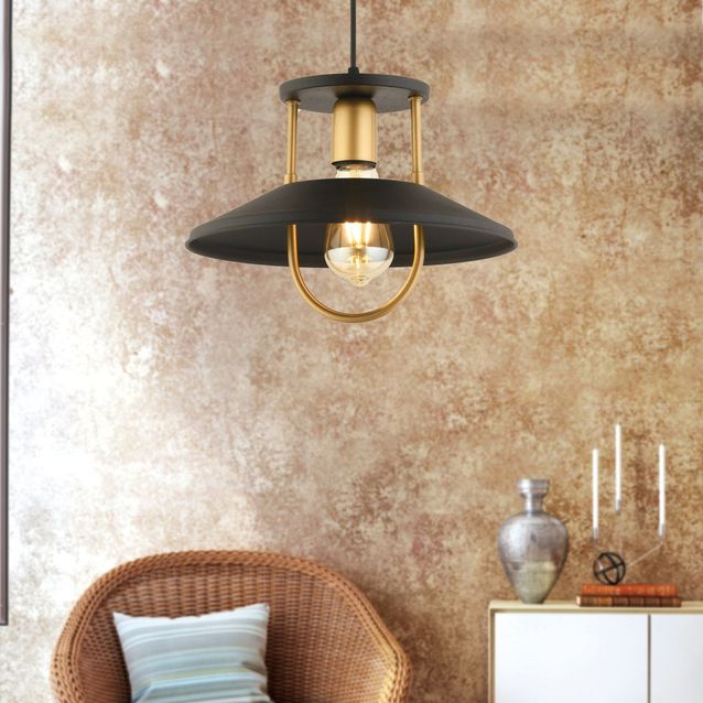 Riippuvalaisin Linento Lighting RT-40, Ø30cm, E27, max. 40W, IP20, musta