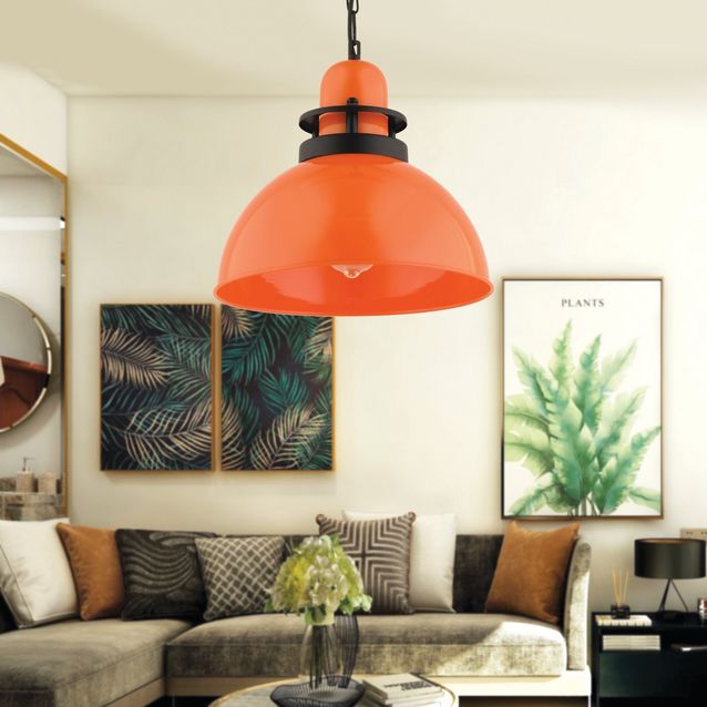 Riippuvalaisin Linento Lighting RT-45, Ø30cm, E27, max. 40W, IP20, oranssi