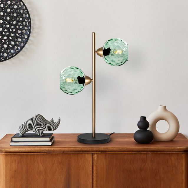 Pöytävalaisin Linento Lighting Benek, Ø15cm, 2 x E27, eri värejä