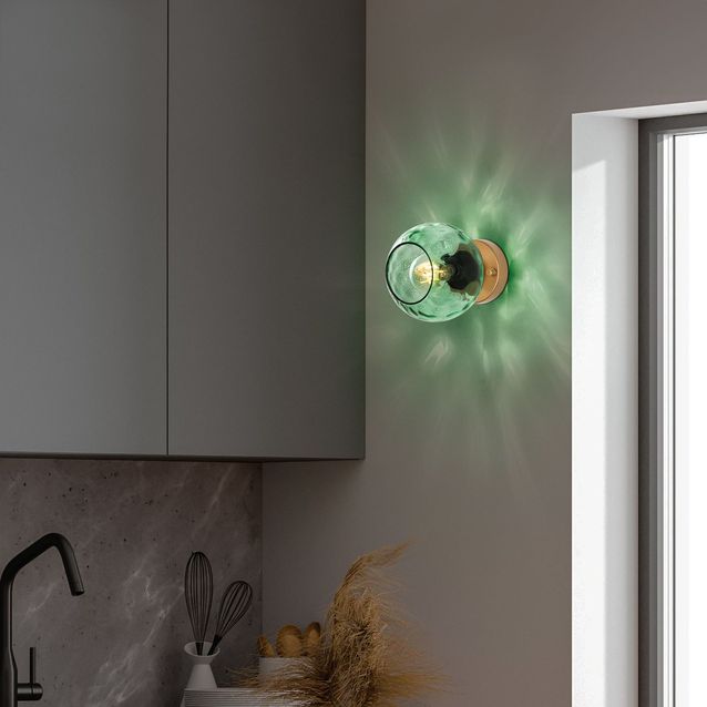 Seinävalaisin Linento Lighting Benek, Ø15cm, E27, eri värejä