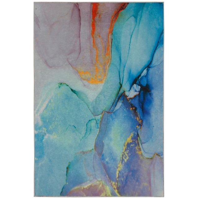 Käytävämatto Linento Declan, 100x150cm, sininen