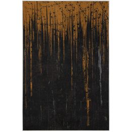 Matto Linento Brantley, 160x230cm, musta/ruskea