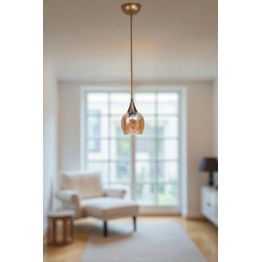 Riippuvalaisin Linento Lighting 9062-1, ø12cm, E27, max. 40W, hunaja/kulta