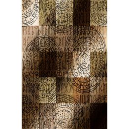 Käytävämatto Linento HMNT76, 80x200cm, beige/ruskea