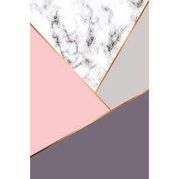 Käytävämatto Linento HMNT124, 80x150cm, harmaa/vaaleanpunainen