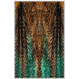 Matto Linento HMNT268, 100x150cm, oranssi/vihreä