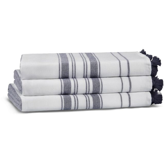 Käsipyyhe Linento Casual Avenue 50x90 cm raita sininen