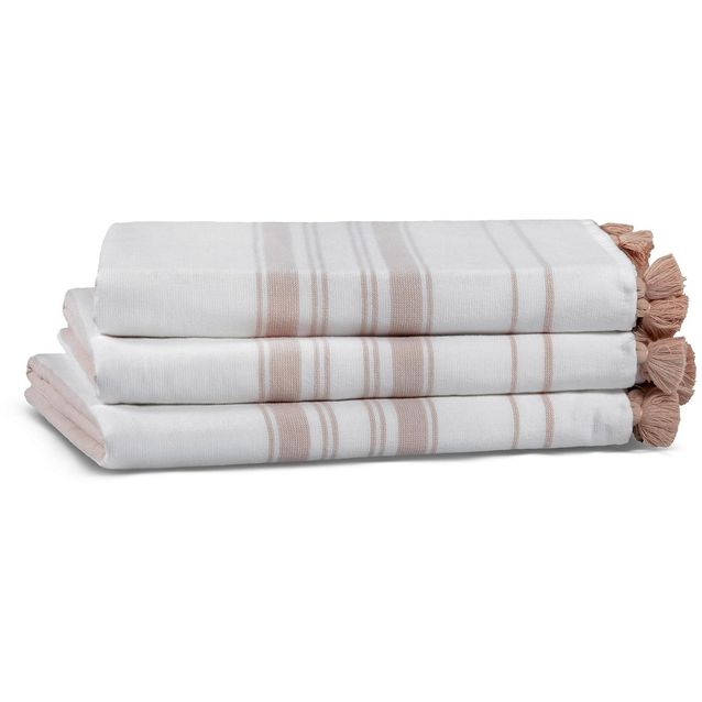 Käsipyyhe Linento Casual Avenue 50x90 cm valkoinen/beige