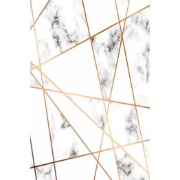 Matto Linento EXFAB276, 160x230cm, valkoinen/kulta