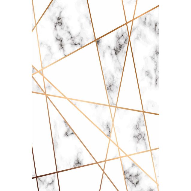 Matto Linento EXFAB276, 160x230cm, valkoinen/kulta