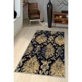 Käytävämatto Linento EXFAB308, 80x300cm, sininen/beige