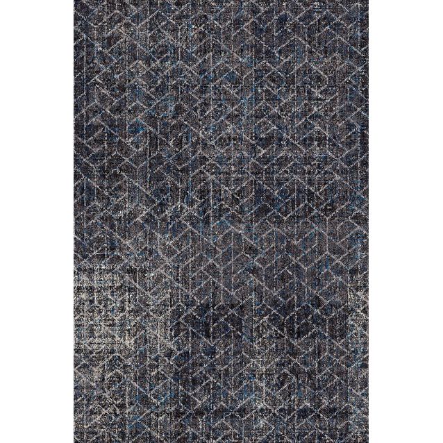 Käytävämatto Linento EXFAB317, sininen/harmaa, eri kokoja