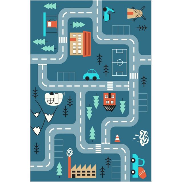 Matto Linento Els582, 120x180cm, sininen