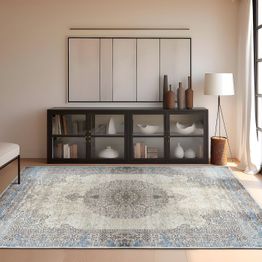 Matto Linento Els1828, sininen/beige, eri kokoja