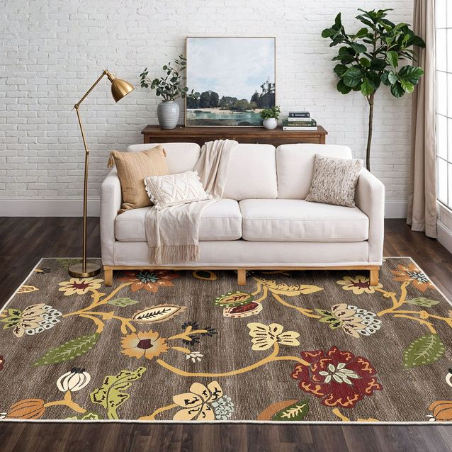 Matto Linento Els Karmen ruskea/keltainen, eri kokoja