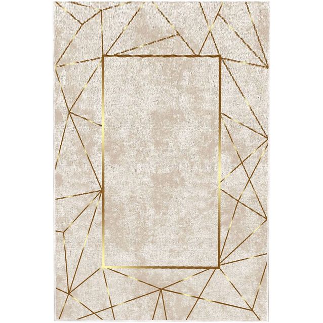 Käytävämatto Linento Els Veer vaaleanbeige/kulta, eri kokoja