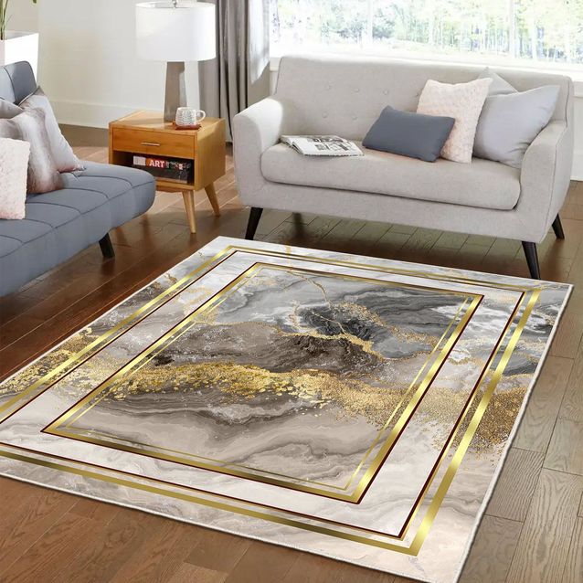 Matto Linento Els Clea kulta/harmaa, eri kokoja