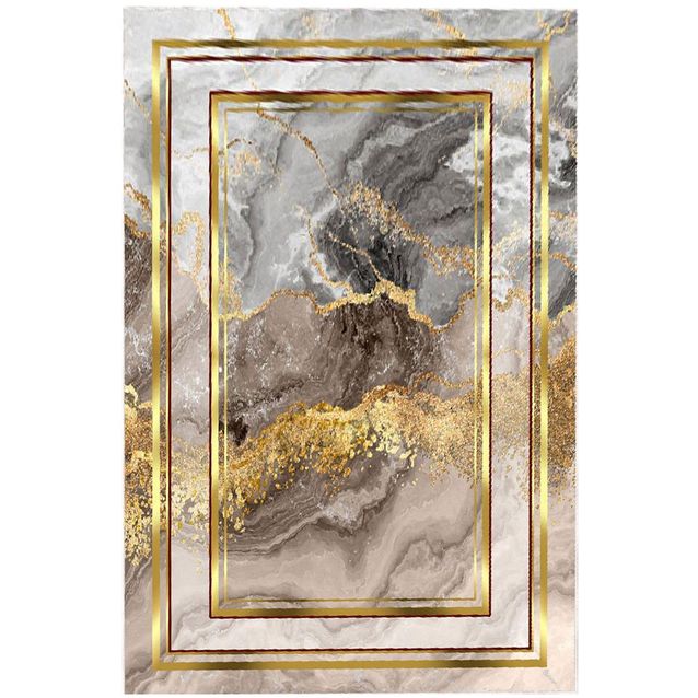 Käytävämatto Linento Els Clea kulta/harmaa, eri kokoja