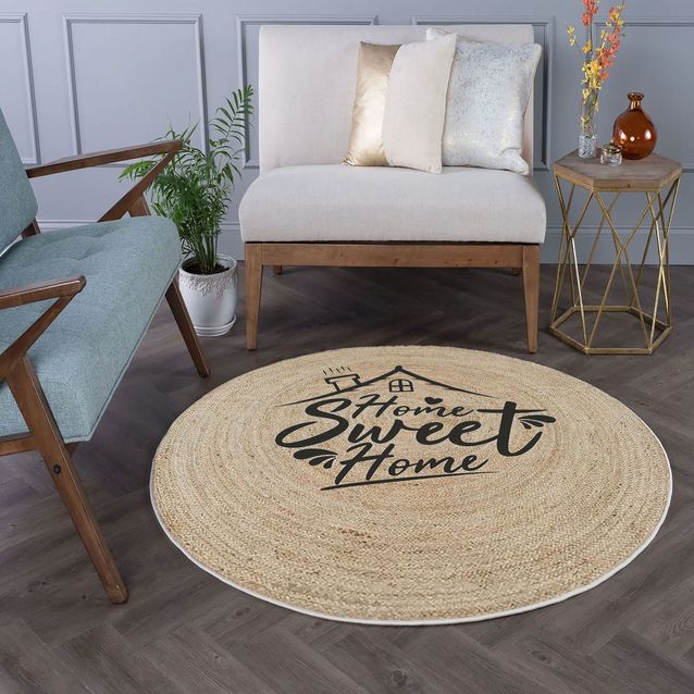 Pyöreä matto Linento Woopamuk479, Ø90cm, kerma