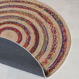 Pyöreä matto Linento Woopamuk496, beige, eri kokoja