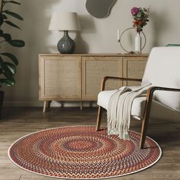 Pyöreä matto Linento Woopamuk504, punainen, eri kokoja