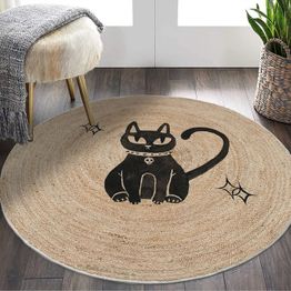 Pyöreä matto Linento Woopamuk511, Ø90cm, kerma