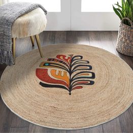 Pyöreä matto Linento Woopamuk531, kerma, eri kokoja