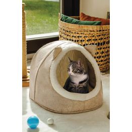 Kissanpesä Linento Meow, 34x40cm, kerma