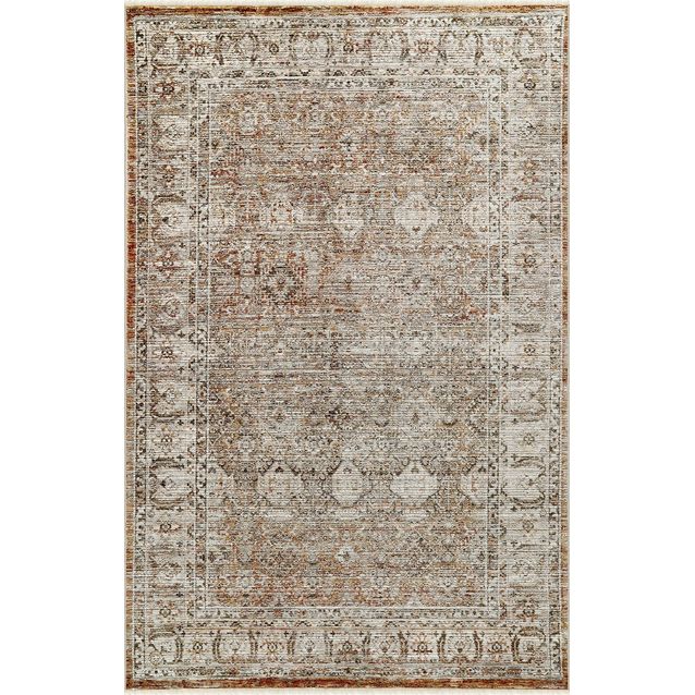 Matto Linento Flora Fl006 120x175cm harmaa/ruskea