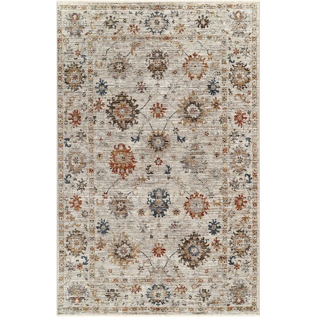 Matto Linento Flora Fl010 120x175cm harmaa/ruskea