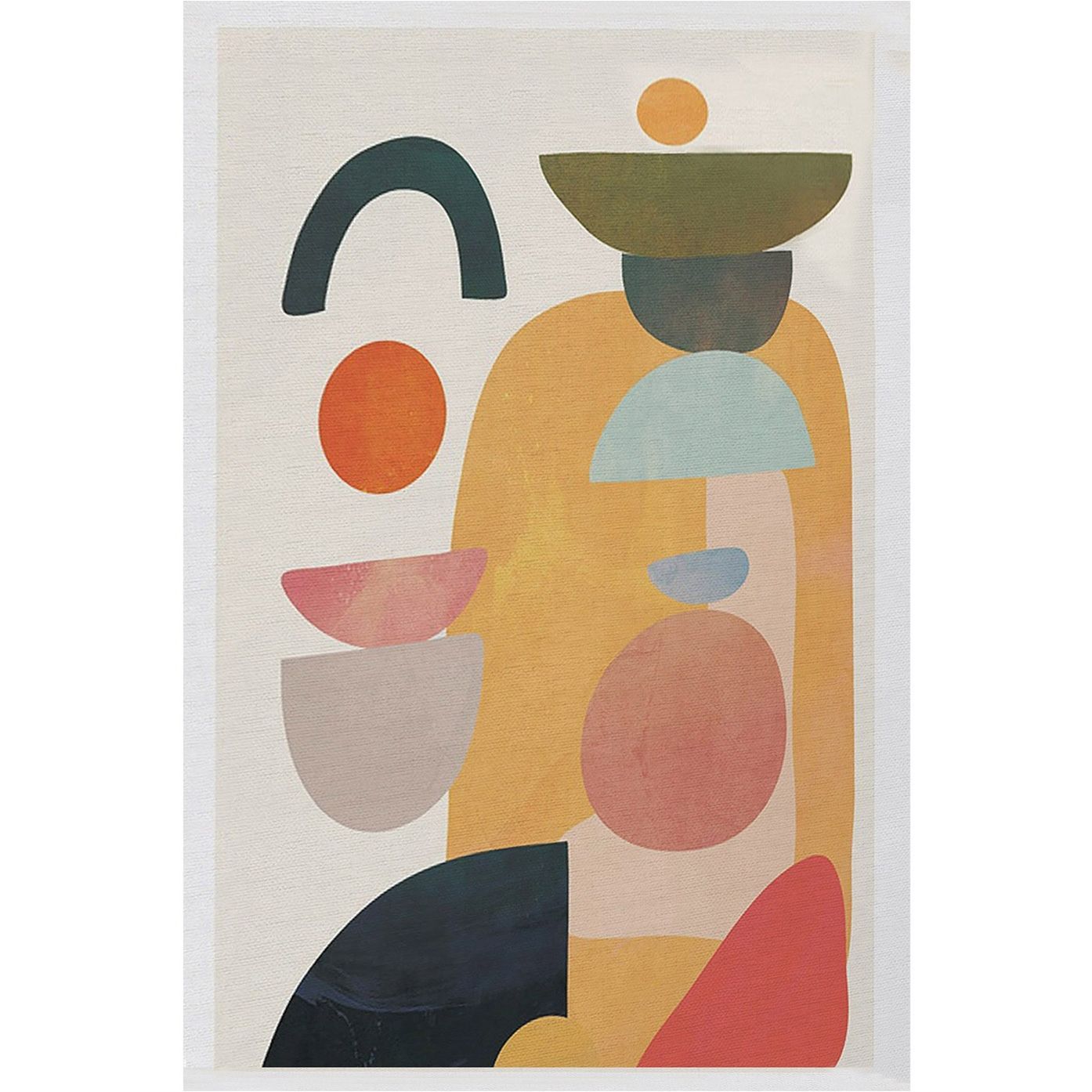 Matto Linento Woopamuk Juni 180x280cm beige/oranssi