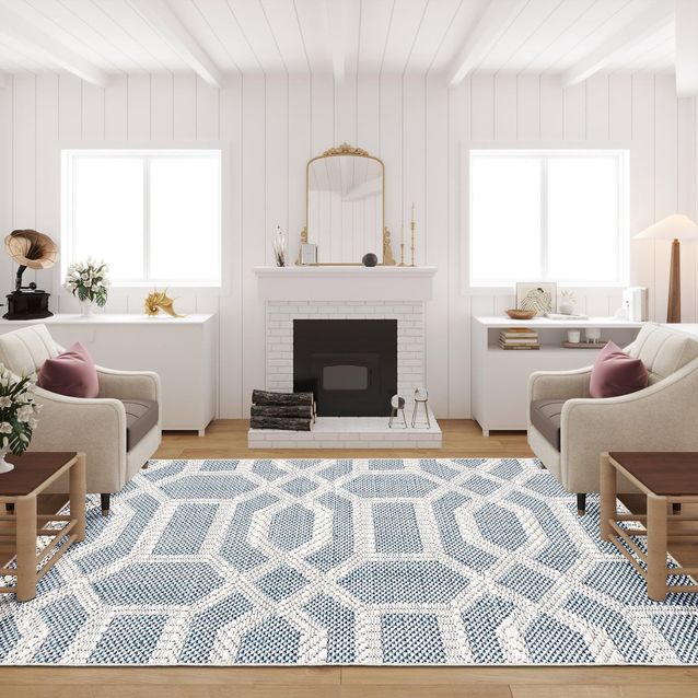 Matto Linento Woopamuk389, sininen, eri kokoja