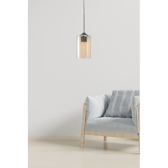 Riippuvalaisin Linento Lighting LB055, Ø10cm, E27, max. 40W, IP20, keltainen