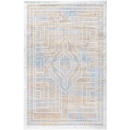 Matto Linento Paradise M0147 luonnonvalkoinen/sininen, eri kokoja