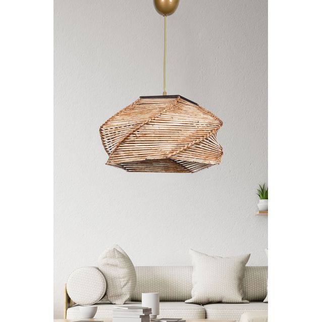 Riippuvalaisin Linento Lighting HM190, Ø36cm, E27, max. 40W, ruskea