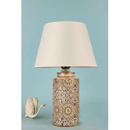 Pöytävalaisin Linento Lighting BK050, ø30cm, E27, max. 40W, IP20, monivärinen/kerma