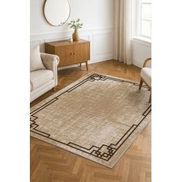 Käytävämatto Linento HM-CRP25-15, 80x140cm, ruskea/beige