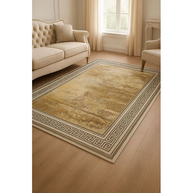 Käytävämatto Linento HM-CRP25-26, 80x140cm, beige/kulta